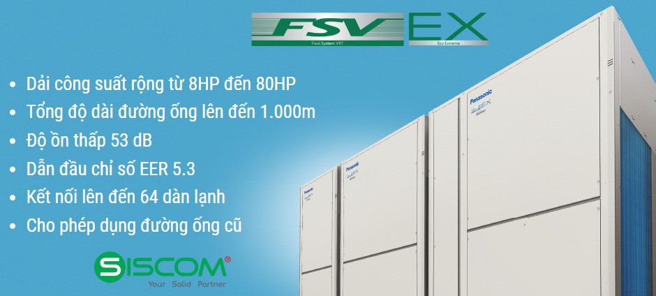 Dàn Nóng Điều Hòa Trung Tâm Panasonic FSV-EX ME2 2 dan nong fsv panasonic