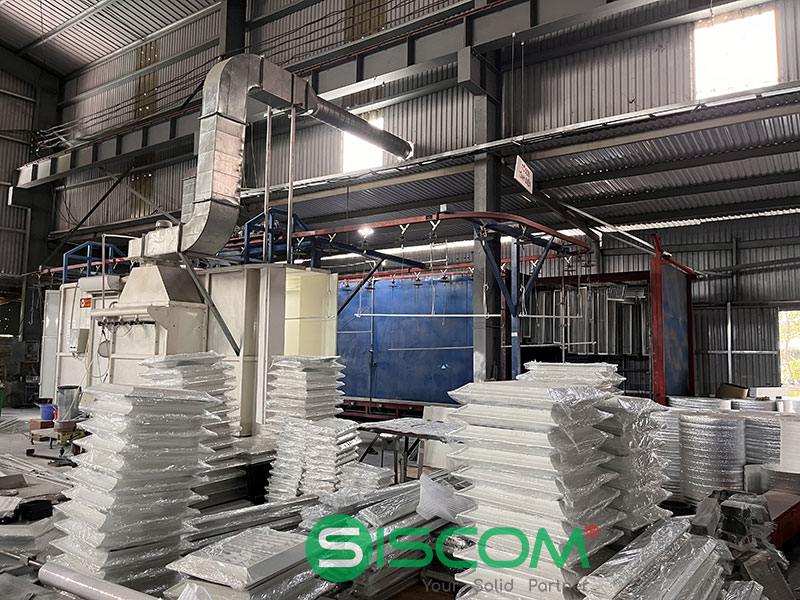 Cửa gió khuếch tán 300×300 4 Dây chuyền sản xuất cửa gió