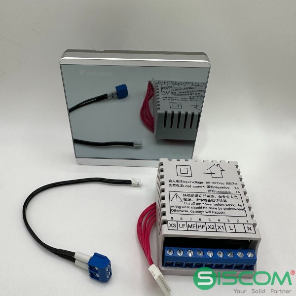 Bộ điều khiển nhiệt độ FCU thermostat AC8800 Daikin 3 Bộ điều khiển AC8800 thiết kế sang trọng