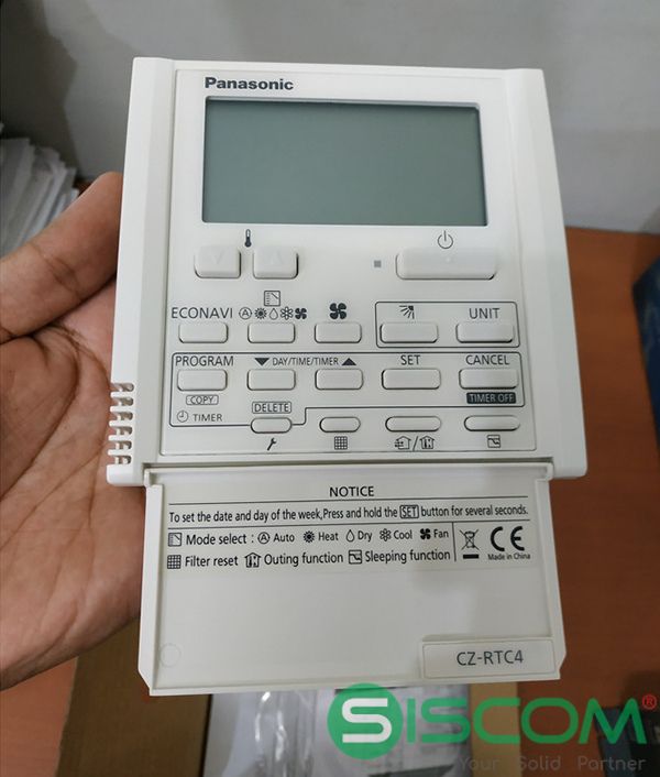 Điều khiển điều hòa Panasonic CZ-RTC4 3 Bộ điều khiển Panasonic CZ-RTC4 có thiết kế hiện đại