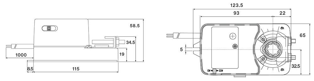 Động cơ van gió NENUTEC model NACA 2-05 2 kich thuoc NACA 2 05