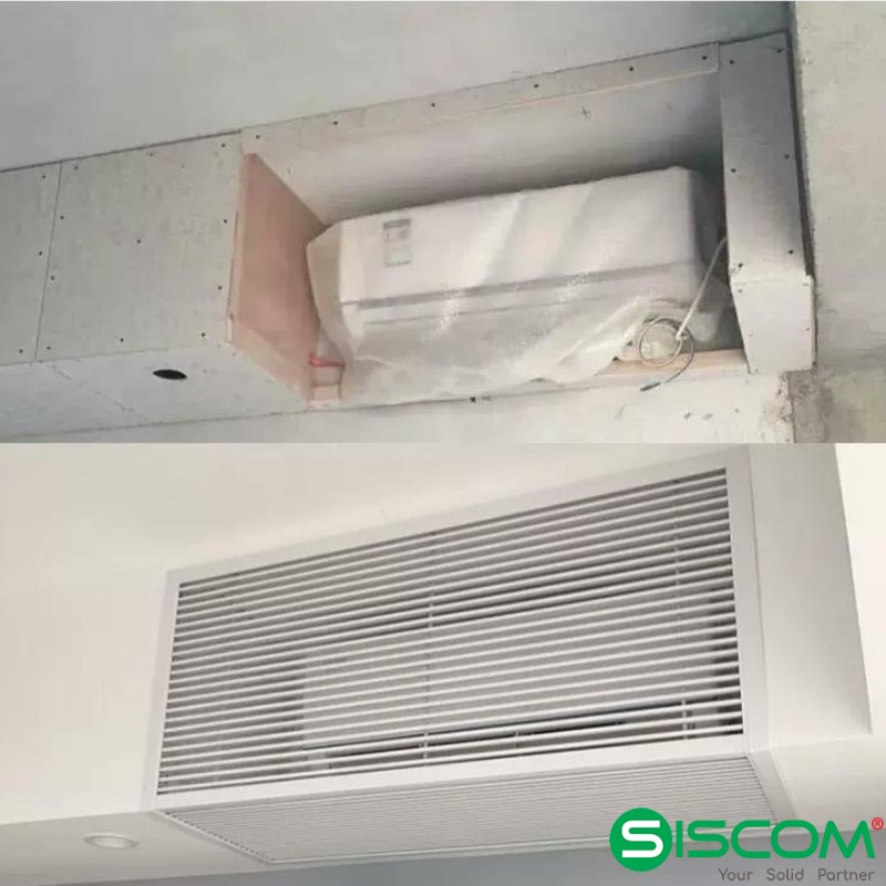 Cửa gió che điều hòa treo tường 2 Cửa gió che dàn lạnh điều hòa treo tường