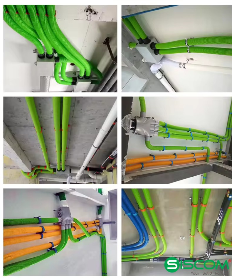ống gió nhựa HDPE 3 Lắp đặt ống gió nhựa HDPE trên thực tế