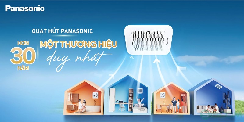 Quạt hút mùi nhà vệ sinh panasonic FV-24CD9 2 Quạt hút mùi Panasonic