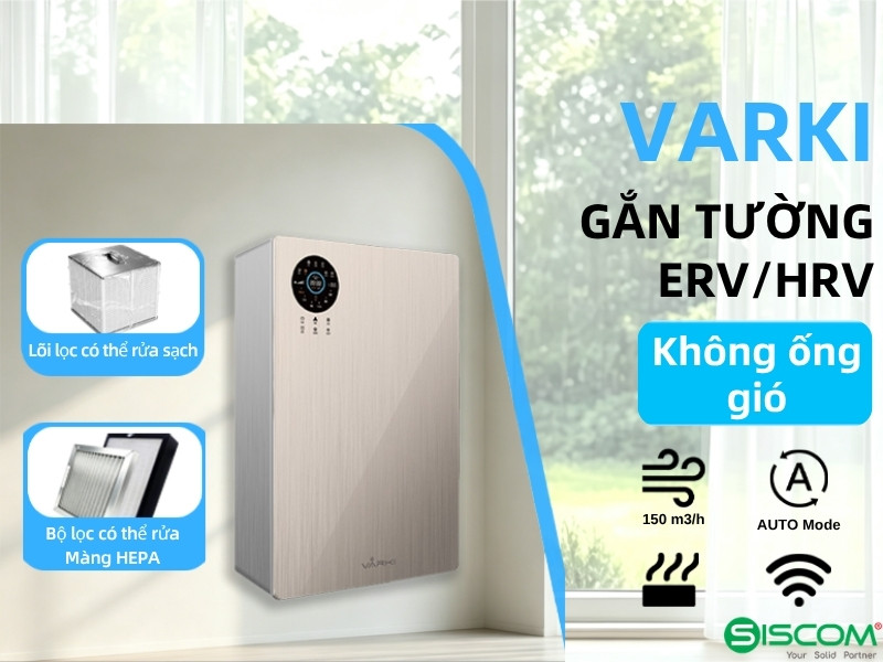Máy Cấp Khí Tươi Treo Tường Varki WM-150HRV – Thu Hồi Nhiệt, Lọc HEPA 2 Huong Dan Lap Dat May Cap Khi Tuoi Treo Tuong Varki Wm 150hrv 1